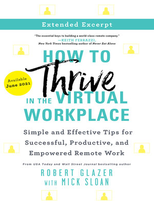 cover image of How to Thrive in the Virtual Workplace excerpt